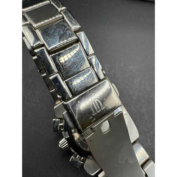 Margi Chronograph Watch Blue Dial 6241 All Stainless Steel Water Resistant 5 ATM main image 5